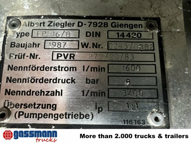 Mercedes-Benz 1222 F 4x2 Doka, TLF 16/25 - Hasičský vůz: obrázek 2 Mercedes-Benz 1222 F 4x2 Doka, TLF 16/25 - Hasičský vůz: obrázek 2