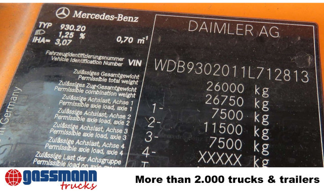 Mercedes-Benz Actros 2532/41 L 6x2, EEV, Lenkachse, Haller X2C - Vůz na odvoz odpadků: obrázek 4 Mercedes-Benz Actros 2532/41 L 6x2, EEV, Lenkachse, Haller X2C - Vůz na odvoz odpadků: obrázek 4