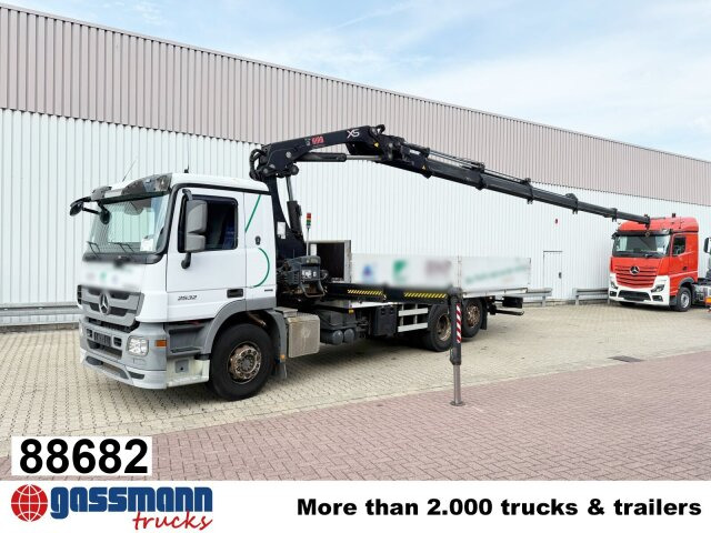 Mercedes-Benz Actros 2532 L 6x2, Liftachse, Kran Hiab 244EP-5 - Nákladní automobil valníkový/ Plošinový, Auto s hydraulickou rukou: obrázek 1 Mercedes-Benz Actros 2532 L 6x2, Liftachse, Kran Hiab 244EP-5 - Nákladní automobil valníkový/ Plošinový, Auto s hydraulickou rukou: obrázek 1