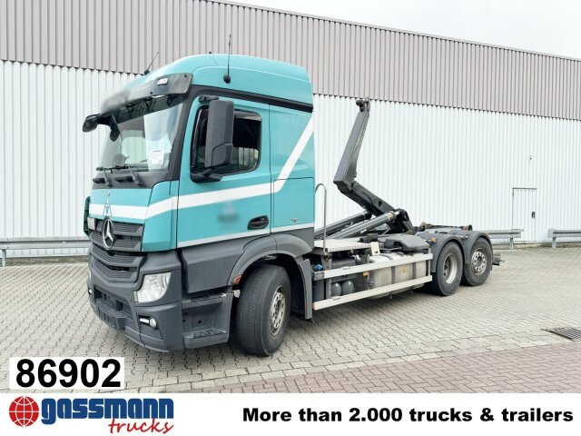 Mercedes-Benz Actros 2545 L 6x2/46, Retarder, Lenk-/Liftachse, - Hákový nosič kontejnerů: obrázek 1 Mercedes-Benz Actros 2545 L 6x2/46, Retarder, Lenk-/Liftachse, - Hákový nosič kontejnerů: obrázek 1
