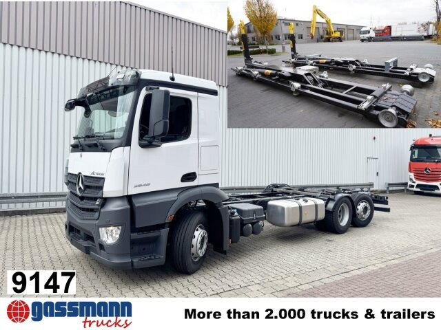 Mercedes-Benz Actros 2548 L 6x2, Retarder, Lenk-/Liftachse - Hákový nosič kontejnerů: obrázek 1 Mercedes-Benz Actros 2548 L 6x2, Retarder, Lenk-/Liftachse - Hákový nosič kontejnerů: obrázek 1
