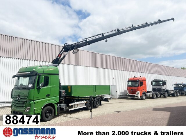 Mercedes-Benz Actros 2548 L 6x2 mit Kran Hiab X-HiDuo 228 - Nákladní automobil valníkový/ Plošinový, Auto s hydraulickou rukou: obrázek 1 Mercedes-Benz Actros 2548 L 6x2 mit Kran Hiab X-HiDuo 228 - Nákladní automobil valníkový/ Plošinový, Auto s hydraulickou rukou: obrázek 1