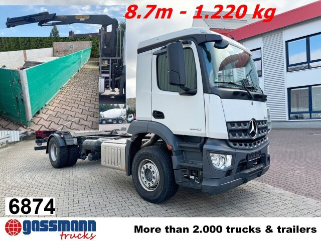Mercedes-Benz Arocs 1840 L 4x2, Kran Palfinger PK12001L, - Nákladní automobil valníkový/ Plošinový, Auto s hydraulickou rukou: obrázek 1 Mercedes-Benz Arocs 1840 L 4x2, Kran Palfinger PK12001L, - Nákladní automobil valníkový/ Plošinový, Auto s hydraulickou rukou: obrázek 1