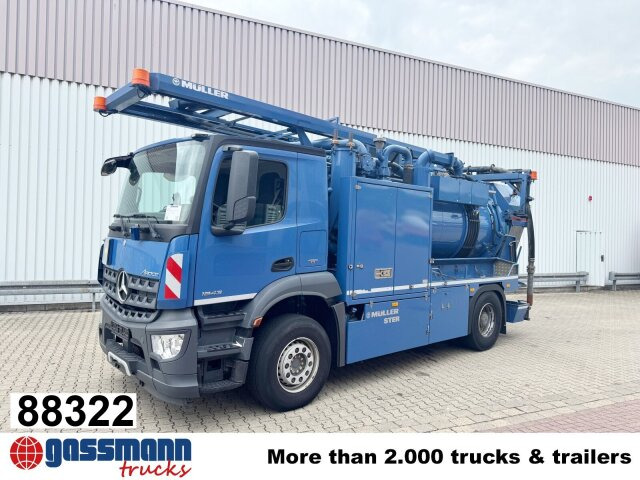 Mercedes-Benz Arocs 1843 L 4x2, Müller Canalmaster ca. 8m³, - Zametací vůz: obrázek 1 Mercedes-Benz Arocs 1843 L 4x2, Müller Canalmaster ca. 8m³, - Zametací vůz: obrázek 1