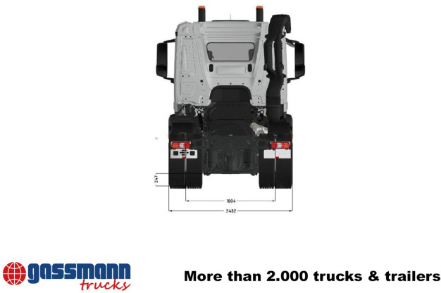 Mercedes-Benz Arocs 3253 L 8x4/4, MultimediaCockpit, Navi, - Podvozek s kabinou: obrázek 4 Mercedes-Benz Arocs 3253 L 8x4/4, MultimediaCockpit, Navi, - Podvozek s kabinou: obrázek 4