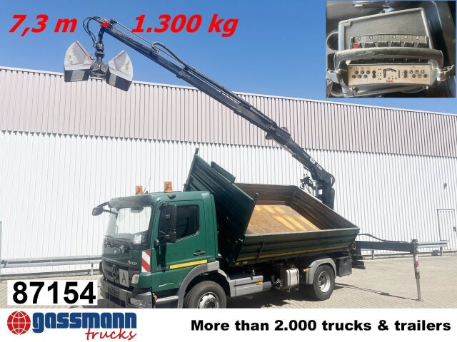 Mercedes-Benz Atego 1624/27 4x2, Heckkran Hiab 099 BS-2 HiDuo, - Sklápěč, Auto s hydraulickou rukou: obrázek 1 Mercedes-Benz Atego 1624/27 4x2, Heckkran Hiab 099 BS-2 HiDuo, - Sklápěč, Auto s hydraulickou rukou: obrázek 1