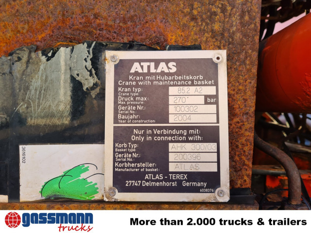 Mercedes-Benz Atego 1823 AK 4x4 mit Kran Atlas 85.2, Funk, - Sklápěč, Auto s hydraulickou rukou: obrázek 5 Mercedes-Benz Atego 1823 AK 4x4 mit Kran Atlas 85.2, Funk, - Sklápěč, Auto s hydraulickou rukou: obrázek 5