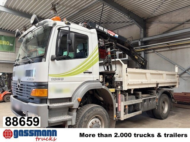Mercedes-Benz Atego 1823AK 4x4, Kran HIAB, Bordmatik - Sklápěč, Auto s hydraulickou rukou: obrázek 1 Mercedes-Benz Atego 1823AK 4x4, Kran HIAB, Bordmatik - Sklápěč, Auto s hydraulickou rukou: obrázek 1