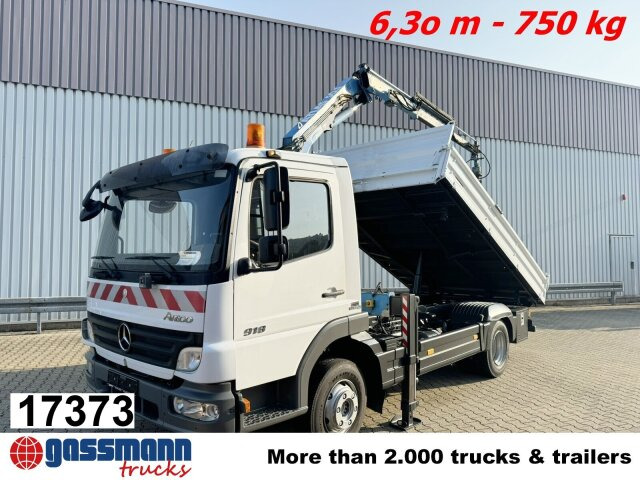 Mercedes-Benz Atego 818 K 4x2 mit Kran Atlas AK 50.1-A2 - Sklápěč, Auto s hydraulickou rukou: obrázek 1 Mercedes-Benz Atego 818 K 4x2 mit Kran Atlas AK 50.1-A2 - Sklápěč, Auto s hydraulickou rukou: obrázek 1