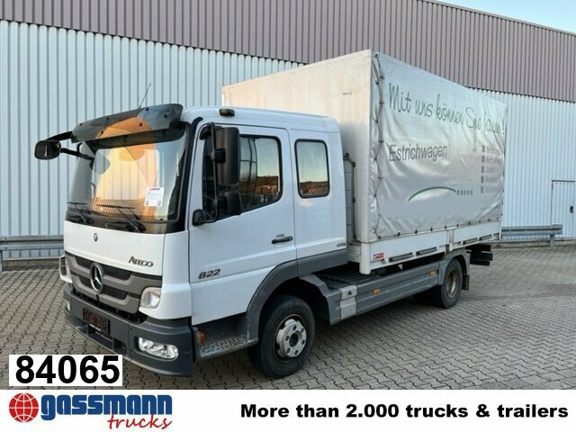 Mercedes-Benz Atego 822 4x2, Doka mit Kombisitzbank - Nákladní automobil valníkový/ Plošinový: obrázek 1 Mercedes-Benz Atego 822 4x2, Doka mit Kombisitzbank - Nákladní automobil valníkový/ Plošinový: obrázek 1