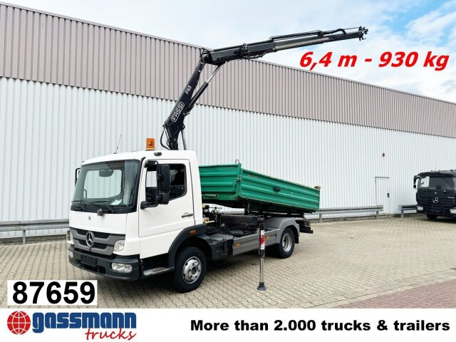 Mercedes-Benz Atego 918 KK 4x2, 2x AHK, Kran Fassi F65 - Sklápěč, Auto s hydraulickou rukou: obrázek 1 Mercedes-Benz Atego 918 KK 4x2, 2x AHK, Kran Fassi F65 - Sklápěč, Auto s hydraulickou rukou: obrázek 1