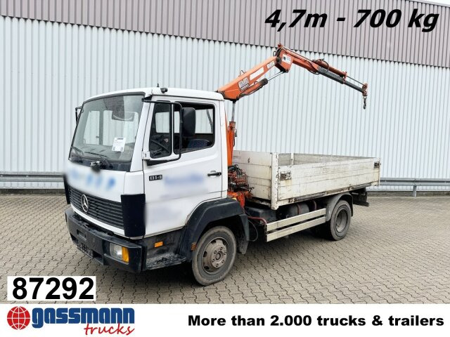 Mercedes-Benz LK 814 4x2, 6-Zylinder, Kran Tirre Euro 35 - Nákladní automobil valníkový/ Plošinový, Auto s hydraulickou rukou: obrázek 1 Mercedes-Benz LK 814 4x2, 6-Zylinder, Kran Tirre Euro 35 - Nákladní automobil valníkový/ Plošinový, Auto s hydraulickou rukou: obrázek 1
