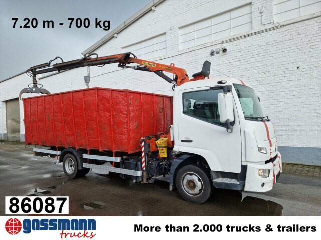 Renault D 180.75 4x2 mit Kran Palfinger PK6001 - Nákladní automobil valníkový/ Plošinový, Auto s hydraulickou rukou: obrázek 1 Renault D 180.75 4x2 mit Kran Palfinger PK6001 - Nákladní automobil valníkový/ Plošinový, Auto s hydraulickou rukou: obrázek 1
