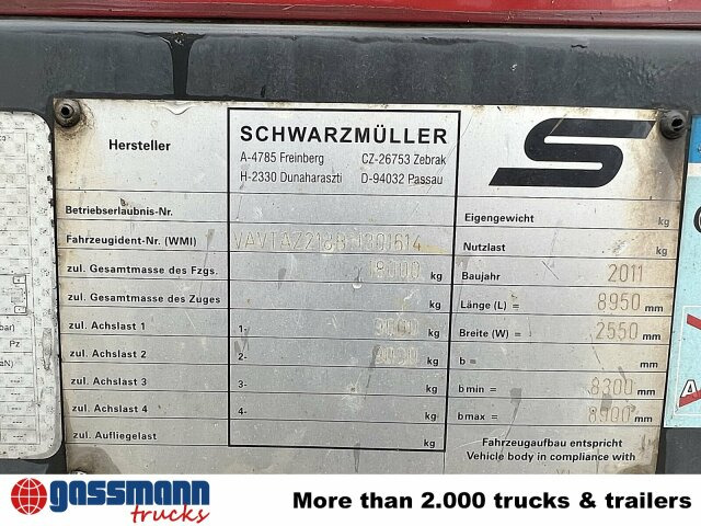Schwarzmüller AZ 18 - Přívěs plato/ Valník: obrázek 3 Schwarzmüller AZ 18 - Přívěs plato/ Valník: obrázek 3