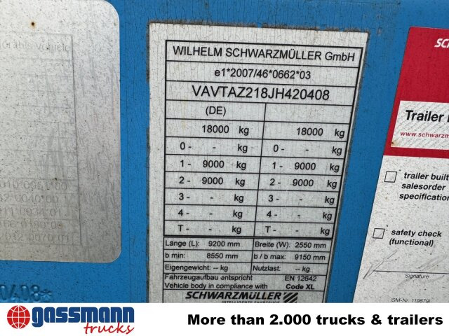 Schwarzmüller T-Serie, TOP-Zustand - Přívěs plato/ Valník: obrázek 3 Schwarzmüller T-Serie, TOP-Zustand - Přívěs plato/ Valník: obrázek 3