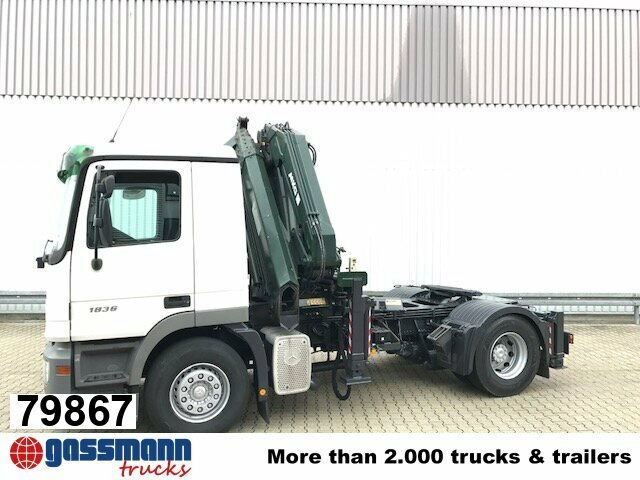 Mercedes-Benz Actros 1836 LS 4x2 mit Kran MKG HLK 330HP - Tahač: obrázek 1 Mercedes-Benz Actros 1836 LS 4x2 mit Kran MKG HLK 330HP - Tahač: obrázek 1