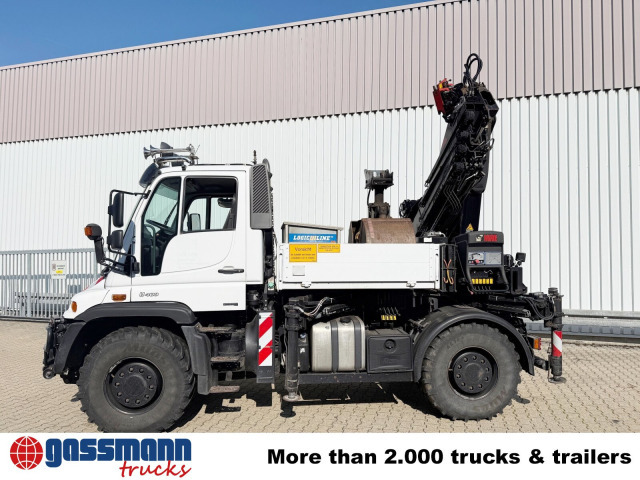 Unimog U400 4x4, Frontzapfwelle, Heckkran Hiab XS - Nákladní automobil valníkový/ Plošinový, Auto s hydraulickou rukou: obrázek 4 Unimog U400 4x4, Frontzapfwelle, Heckkran Hiab XS - Nákladní automobil valníkový/ Plošinový, Auto s hydraulickou rukou: obrázek 4