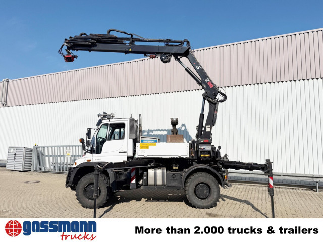 Unimog U400 4x4, Frontzapfwelle, Heckkran Hiab XS - Nákladní automobil valníkový/ Plošinový, Auto s hydraulickou rukou: obrázek 5 Unimog U400 4x4, Frontzapfwelle, Heckkran Hiab XS - Nákladní automobil valníkový/ Plošinový, Auto s hydraulickou rukou: obrázek 5