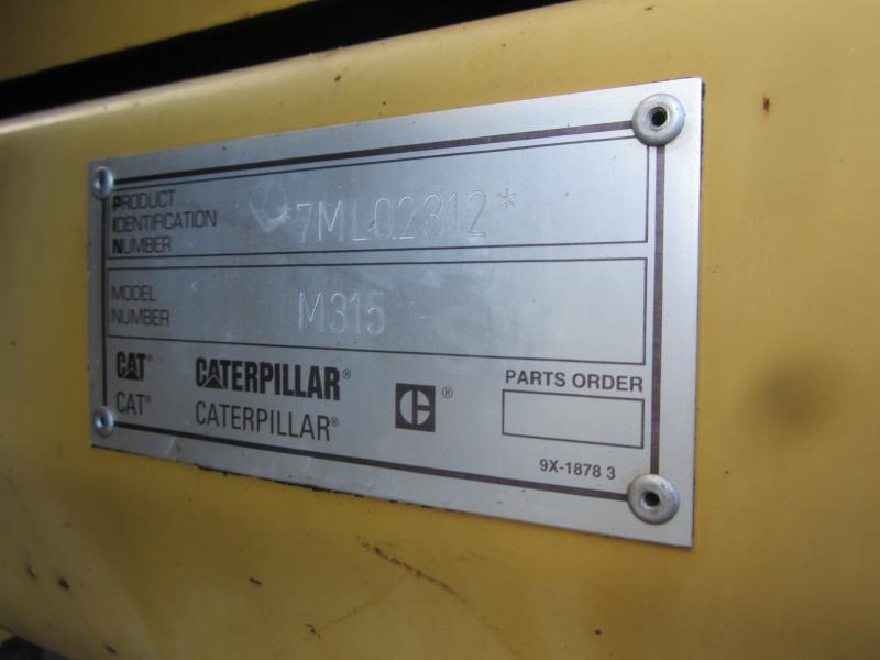 Caterpillar M315 - Kolesové rýpadlo: obrázek 4 Caterpillar M315 - Kolesové rýpadlo: obrázek 4