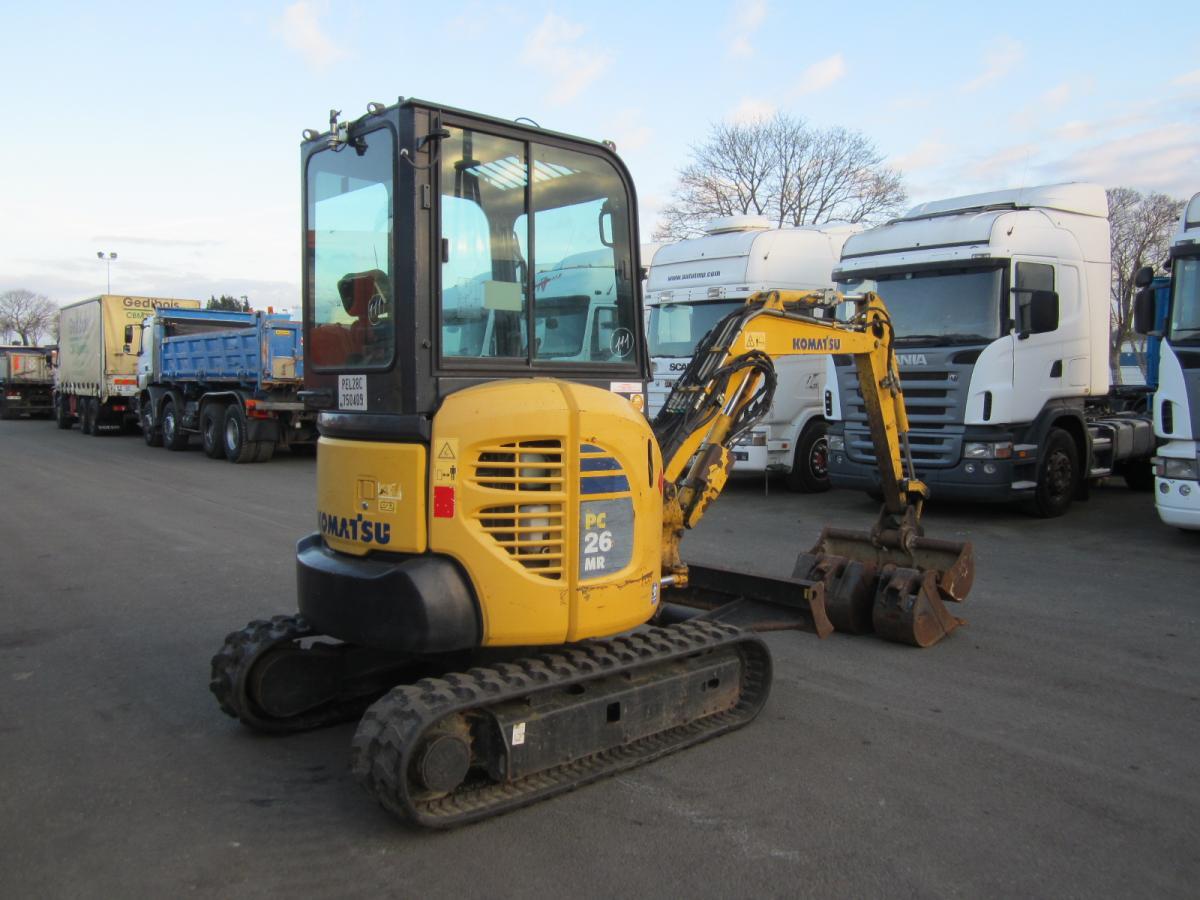 Komatsu PC26MR-3 - Mini rýpadlo: obrázek 3 Komatsu PC26MR-3 - Mini rýpadlo: obrázek 3