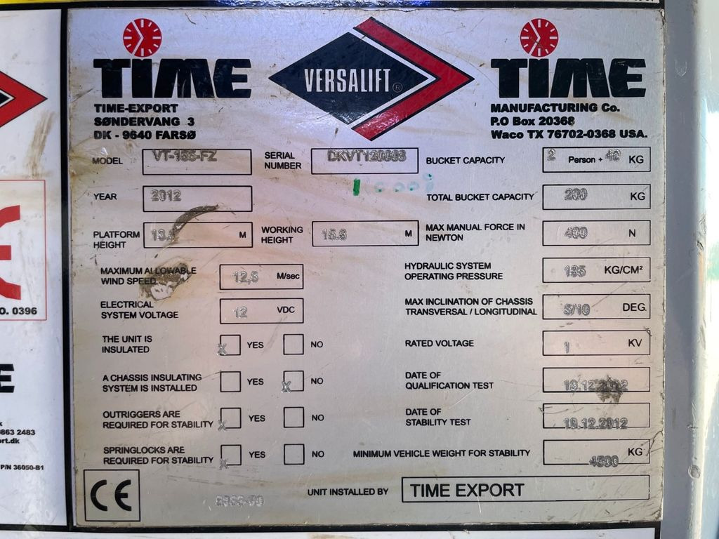 Autoplošina Mercedes-Benz Sprinter 516 CDI Versalift VT-155-FZ 15,6 m. Mercedes-Benz Sprinter 516 CDI Versalift VT-155-FZ 15,6 m.: obrázek 6 Autoplošina Mercedes-Benz Sprinter 516 CDI Versalift VT-155-FZ 15,6 m. Mercedes-Benz Sprinter 516 CDI Versalift VT-155-FZ 15,6 m.: obrázek 6