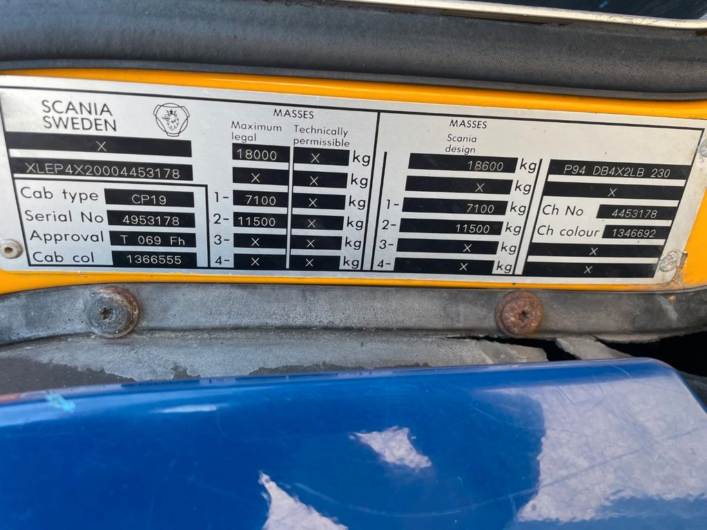Nákladní automobil valníkový/ Plošinový Scania P94/230 LB 4x2 Euro 3 Schaltgetriebe: obrázek 14