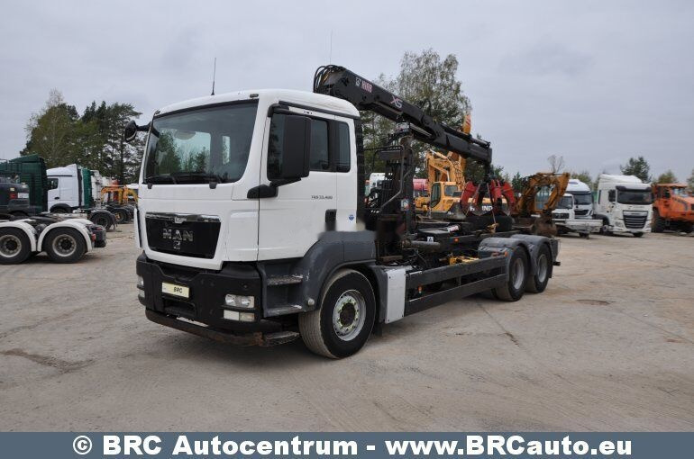 MAN TGS 33.400 6x4 Hiab 122 - Hákový nosič kontejnerů, Auto s hydraulickou rukou: obrázek 1 MAN TGS 33.400 6x4 Hiab 122 - Hákový nosič kontejnerů, Auto s hydraulickou rukou: obrázek 1