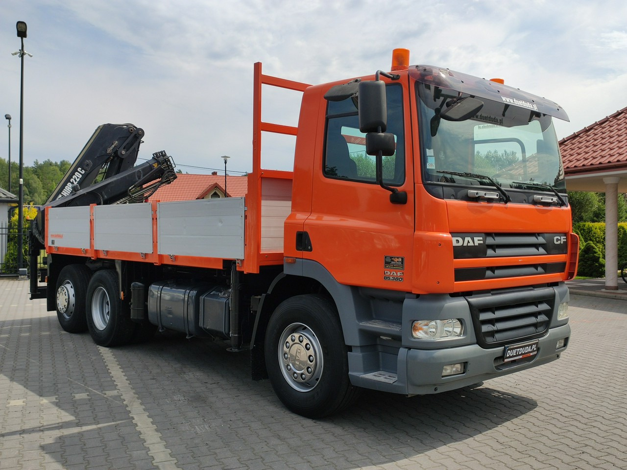 DAF CF 85.380 6x2 Oś Skrętna Skrzynia HDS HIAB 220C + Pilot - Nákladní automobil valníkový/ Plošinový, Auto s hydraulickou rukou: obrázek 4 DAF CF 85.380 6x2 Oś Skrętna Skrzynia HDS HIAB 220C + Pilot - Nákladní automobil valníkový/ Plošinový, Auto s hydraulickou rukou: obrázek 4