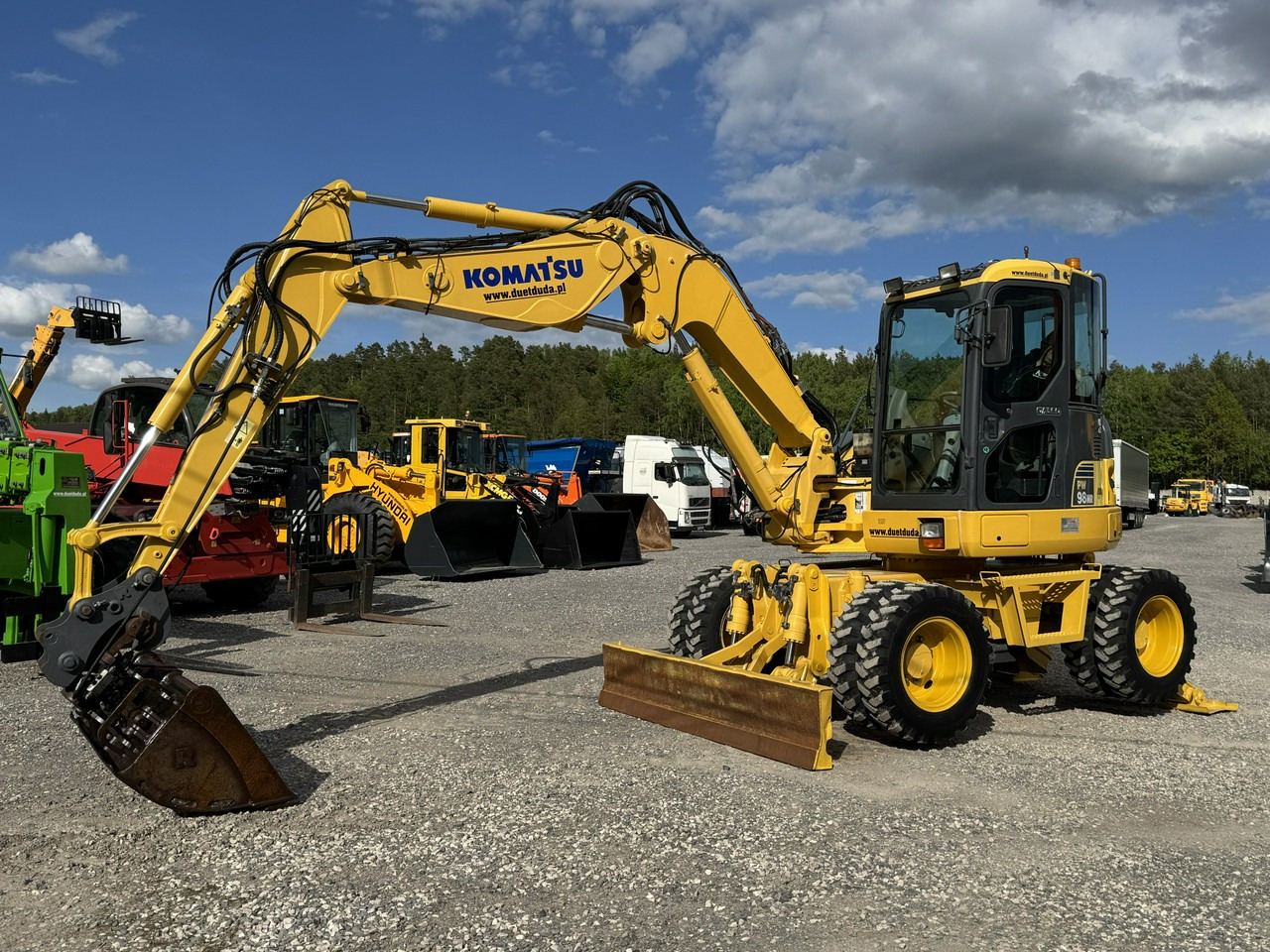 Komatsu PW 98 MR 8 Pług + Podpory 10ton Szybkozłącze - Kolesové rýpadlo: obrázek 1 Komatsu PW 98 MR 8 Pług + Podpory 10ton Szybkozłącze - Kolesové rýpadlo: obrázek 1