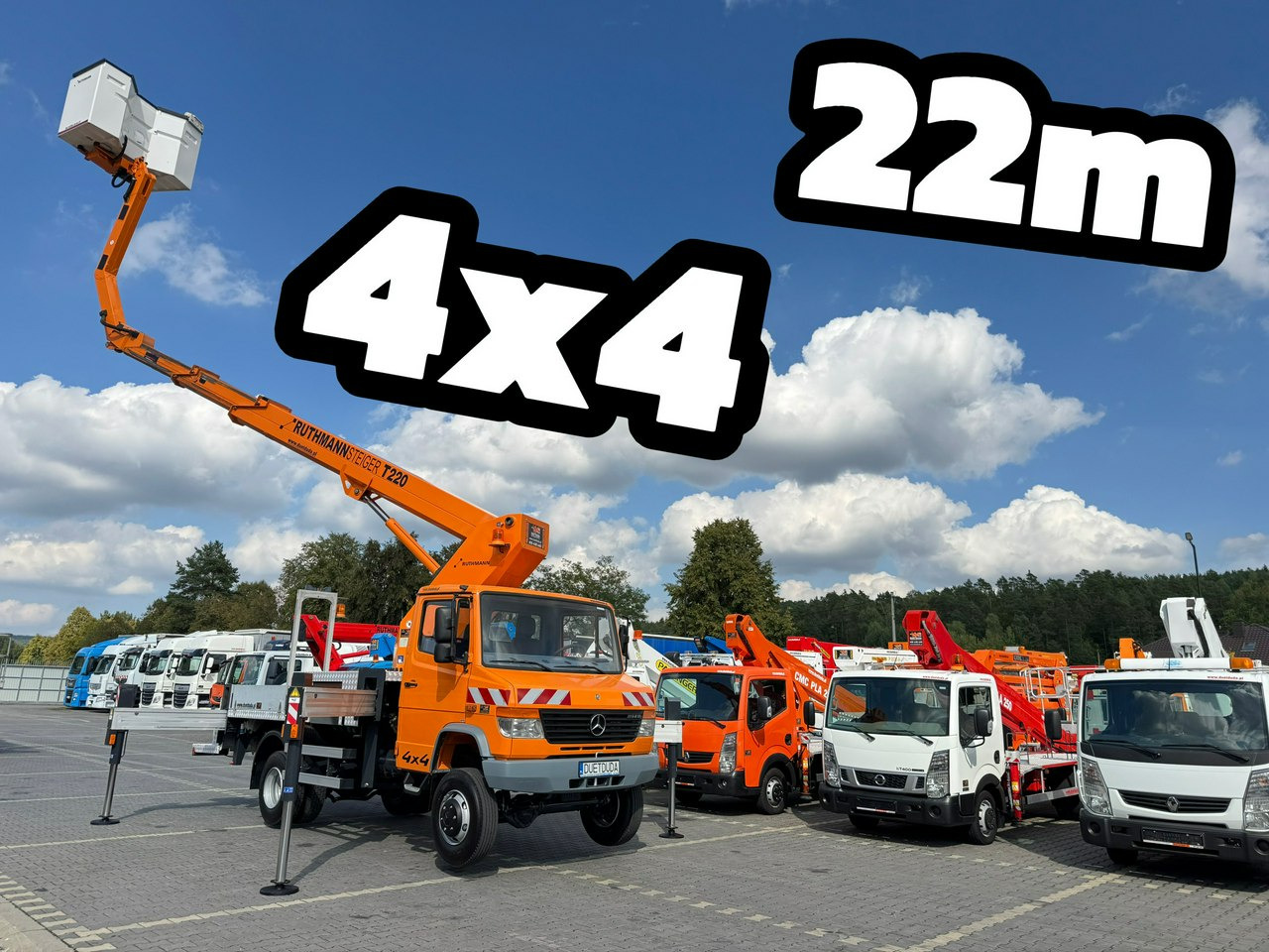 Mercedes Vario 814 D 4x4 Zwyżka RUTHMANN STEIGER T220 Podnośnik Koszowy - Autoplošina: obrázek 2 Mercedes Vario 814 D 4x4 Zwyżka RUTHMANN STEIGER T220 Podnośnik Koszowy - Autoplošina: obrázek 2