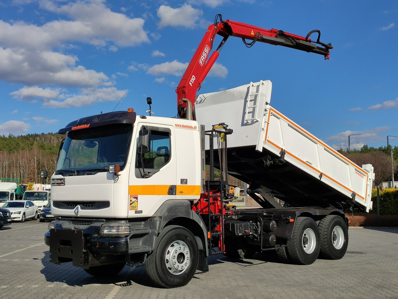 Renault Kerax 26.370 6x4 Mocny HDS FASSI F110 - Sklápěč, Auto s hydraulickou rukou: obrázek 1 Renault Kerax 26.370 6x4 Mocny HDS FASSI F110 - Sklápěč, Auto s hydraulickou rukou: obrázek 1