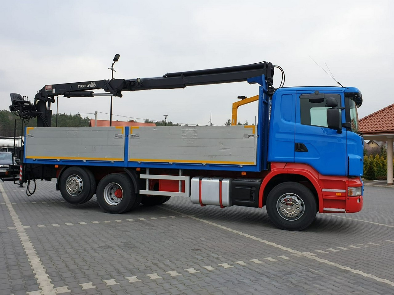 Scania R 400 LB 6x2 HDS Budowlanka Widły Oś Skrętna Super Stan - Nákladní automobil valníkový/ Plošinový, Auto s hydraulickou rukou: obrázek 5 Scania R 400 LB 6x2 HDS Budowlanka Widły Oś Skrętna Super Stan - Nákladní automobil valníkový/ Plošinový, Auto s hydraulickou rukou: obrázek 5