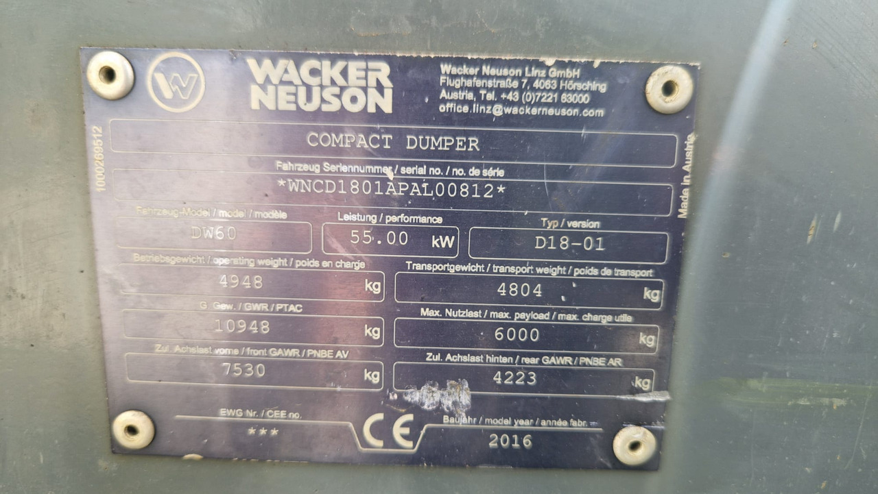 WACKER NEUSON DW60 leasing WACKER NEUSON DW60: obrázek 8