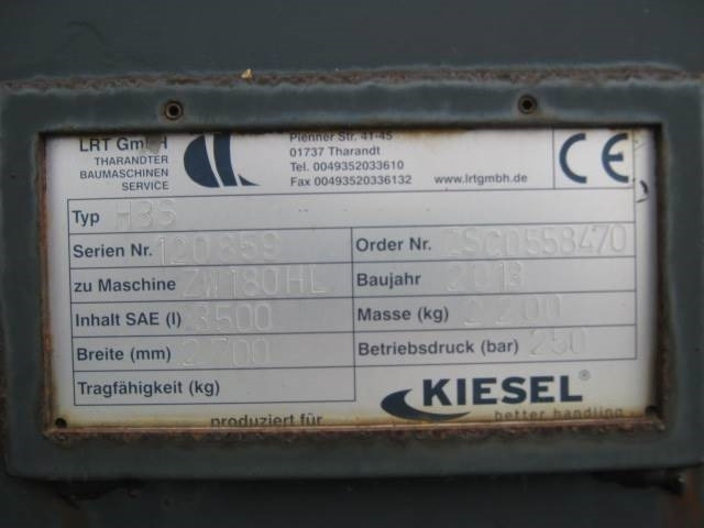 LRT NIEDERHALTERSCHAUFEL 2700MM Hitachi ZW180  - Lžíce pro Stavební technika: obrázek 2 LRT NIEDERHALTERSCHAUFEL 2700MM Hitachi ZW180  - Lžíce pro Stavební technika: obrázek 2