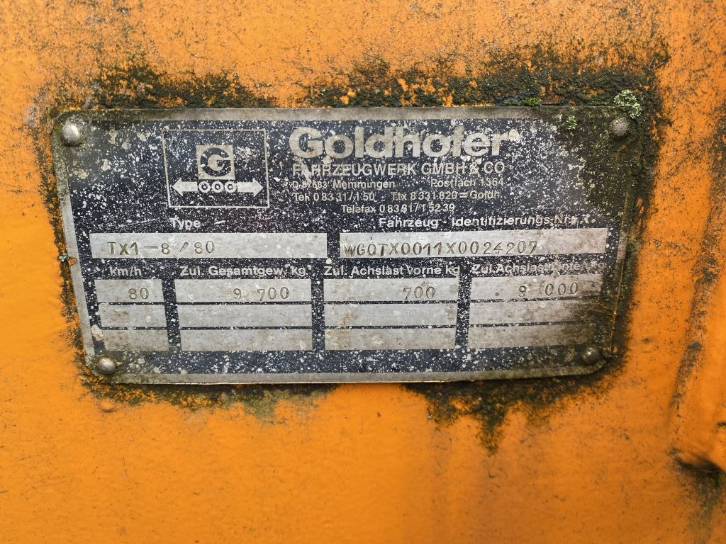 Goldhofer TX1-8/80 Anhänger für Ballastgewichte| 40mm Auge - Přívěs plato/ Valník: obrázek 3 Goldhofer TX1-8/80 Anhänger für Ballastgewichte| 40mm Auge - Přívěs plato/ Valník: obrázek 3