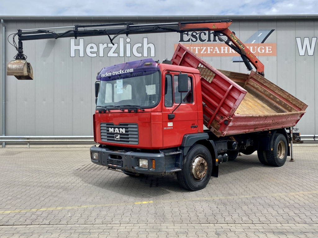 MAN 18.285 MC / Palfinger PK 9501 - Sklápěč, Auto s hydraulickou rukou: obrázek 1 MAN 18.285 MC / Palfinger PK 9501 - Sklápěč, Auto s hydraulickou rukou: obrázek 1