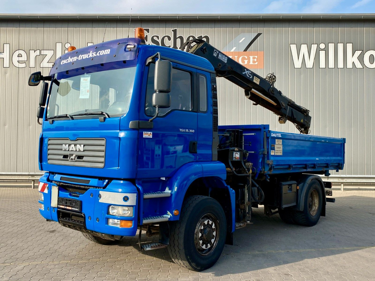 MAN TGA 18.360 4x4H BL*HIAB 122 BS-2*Dautel 3-Seiten - Sklápěč, Auto s hydraulickou rukou: obrázek 1 MAN TGA 18.360 4x4H BL*HIAB 122 BS-2*Dautel 3-Seiten - Sklápěč, Auto s hydraulickou rukou: obrázek 1