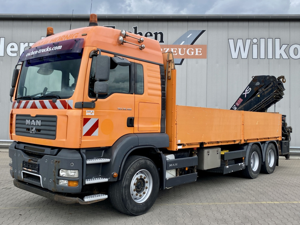 MAN TGA 26.480 6x4 BL / HIAB 377 EP-4 Faltkran - Nákladní automobil valníkový/ Plošinový, Auto s hydraulickou rukou: obrázek 1 MAN TGA 26.480 6x4 BL / HIAB 377 EP-4 Faltkran - Nákladní automobil valníkový/ Plošinový, Auto s hydraulickou rukou: obrázek 1