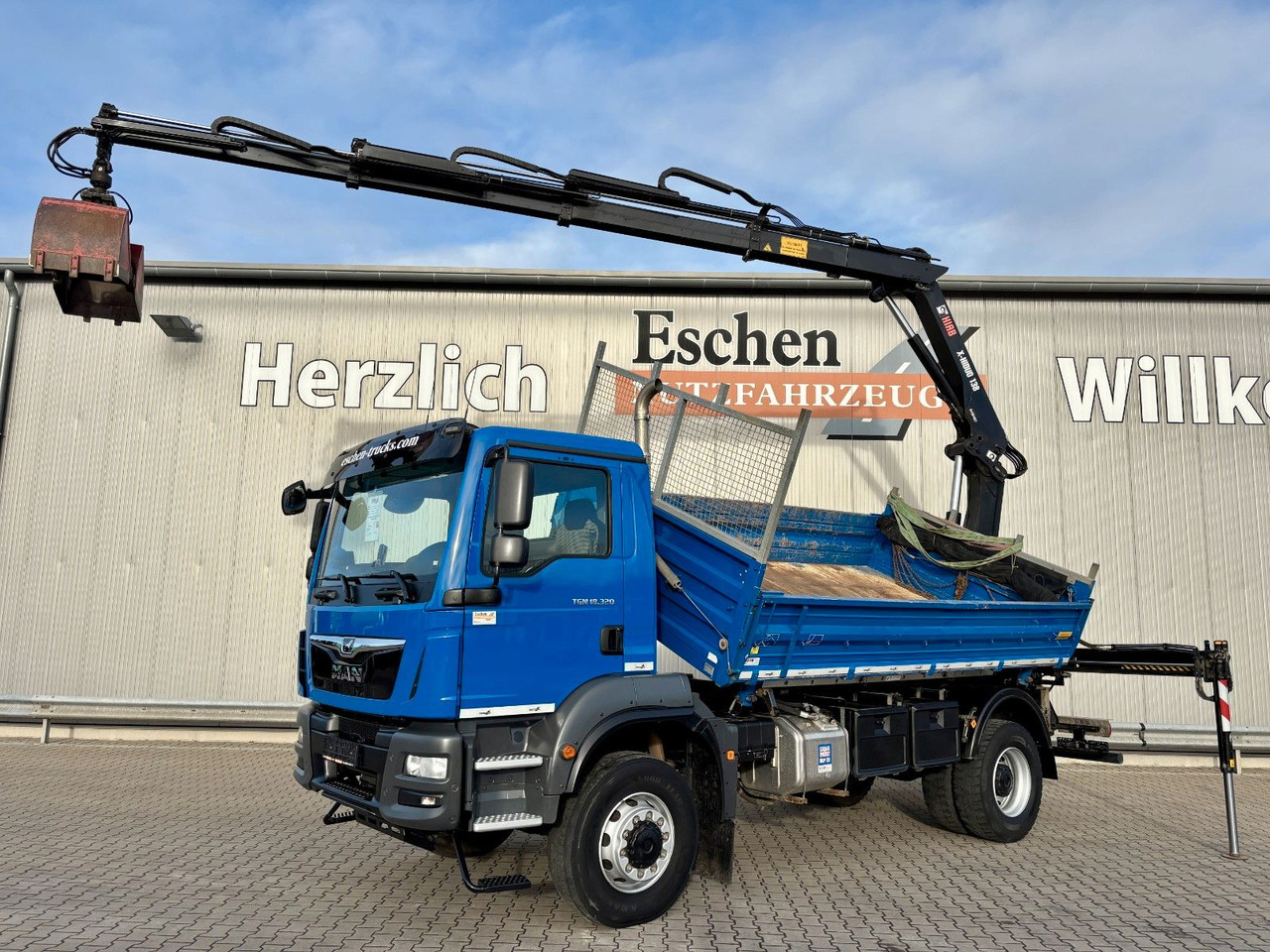 MAN TGM 18.320 4x4 BB | TÜV NEU*HIAB XHIDUO 138*FUNK - Sklápěč, Auto s hydraulickou rukou: obrázek 1 MAN TGM 18.320 4x4 BB | TÜV NEU*HIAB XHIDUO 138*FUNK - Sklápěč, Auto s hydraulickou rukou: obrázek 1