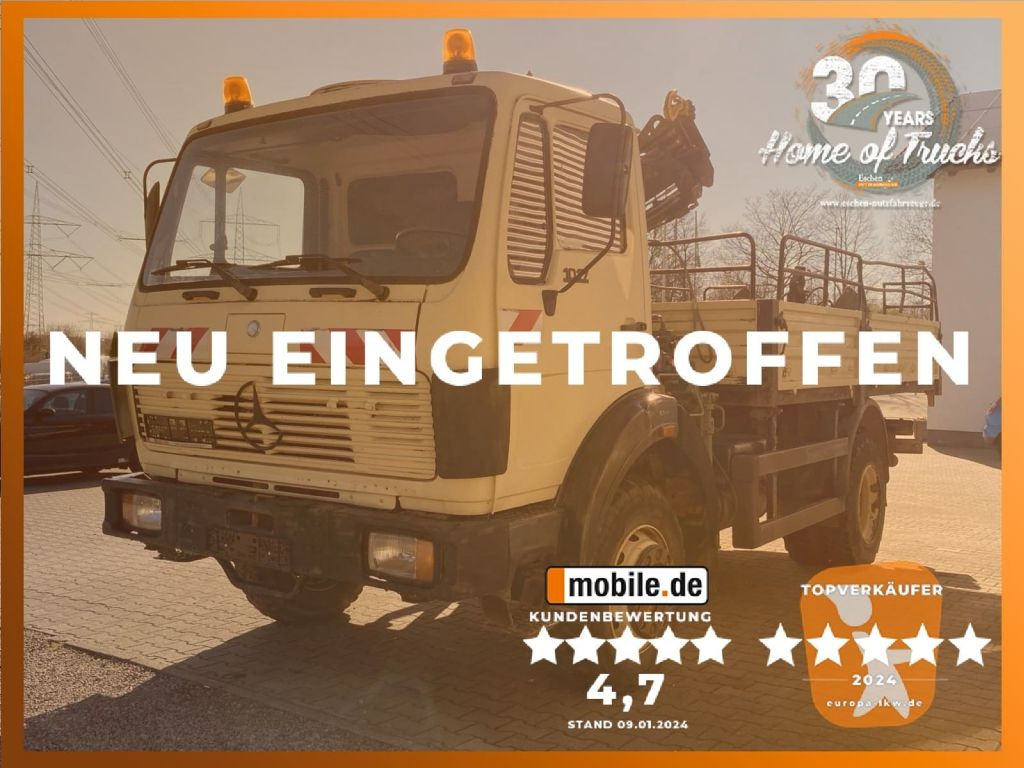 Mercedes-Benz 1017 4x4 Allrad Pritsche | HIAB 060-2 Kran*36TKM - Nákladní automobil valníkový/ Plošinový, Auto s hydraulickou rukou: obrázek 1 Mercedes-Benz 1017 4x4 Allrad Pritsche | HIAB 060-2 Kran*36TKM - Nákladní automobil valníkový/ Plošinový, Auto s hydraulickou rukou: obrázek 1