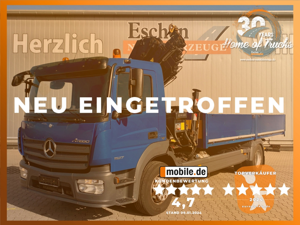 Mercedes-Benz 1527 L 4x2 Atego / HIAB 144 E-5 Hiduo Faltkran - Nákladní automobil valníkový/ Plošinový, Auto s hydraulickou rukou: obrázek 1 Mercedes-Benz 1527 L 4x2 Atego / HIAB 144 E-5 Hiduo Faltkran - Nákladní automobil valníkový/ Plošinový, Auto s hydraulickou rukou: obrázek 1
