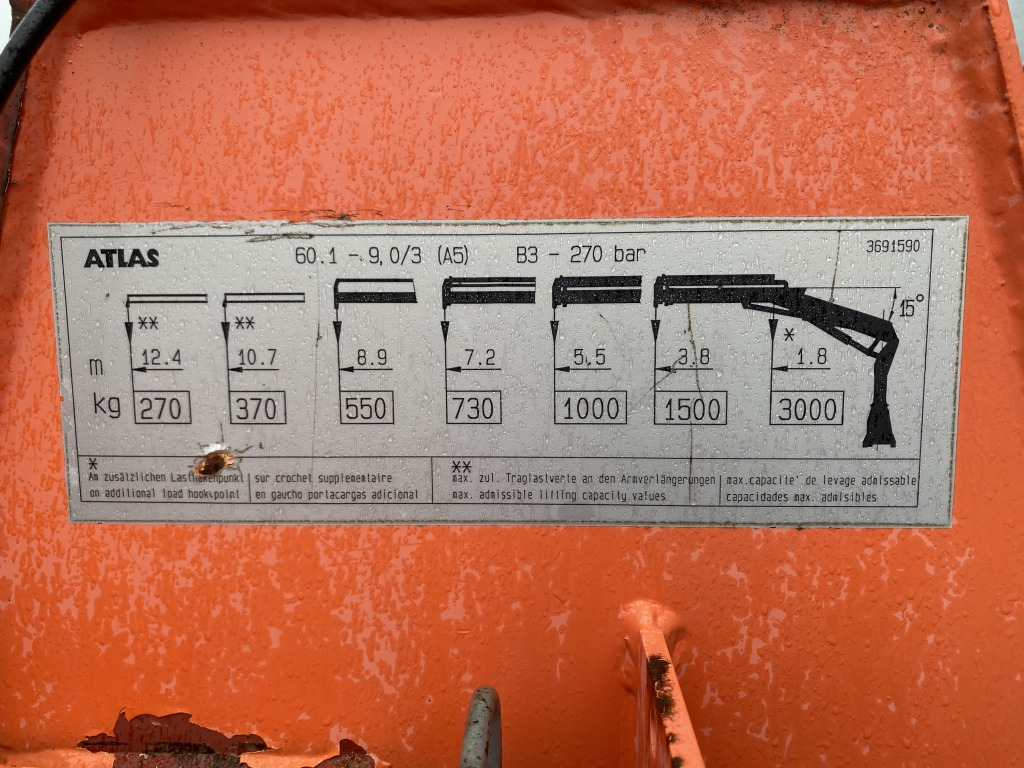 Mercedes-Benz 815 / Atlas-Faltkran - Nákladní automobil valníkový/ Plošinový, Auto s hydraulickou rukou: obrázek 3 Mercedes-Benz 815 / Atlas-Faltkran - Nákladní automobil valníkový/ Plošinový, Auto s hydraulickou rukou: obrázek 3