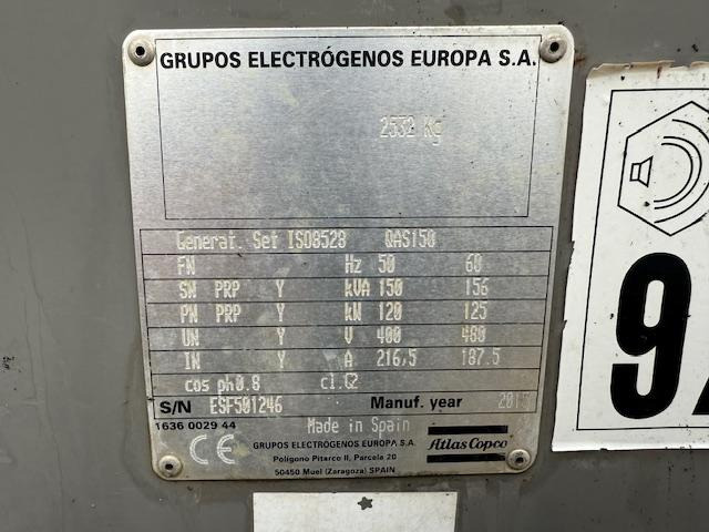 Atlas Copco QAS 150 - Elektrický generátor: obrázek 5 Atlas Copco QAS 150 - Elektrický generátor: obrázek 5