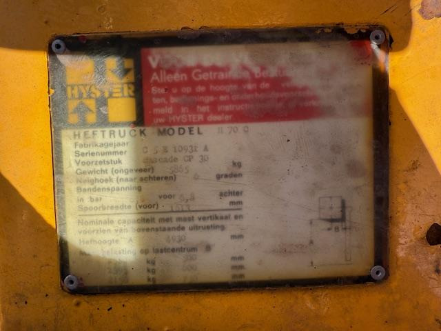 Hyster H 70 C - Teleskopický manipulátor: obrázek 5 Hyster H 70 C - Teleskopický manipulátor: obrázek 5