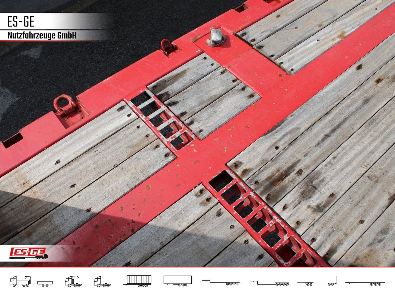 ES-GE 3-Achs Sattelanhänger - Rungen + CV - Návěs valník/ Plato: obrázek 4 ES-GE 3-Achs Sattelanhänger - Rungen + CV - Návěs valník/ Plato: obrázek 4