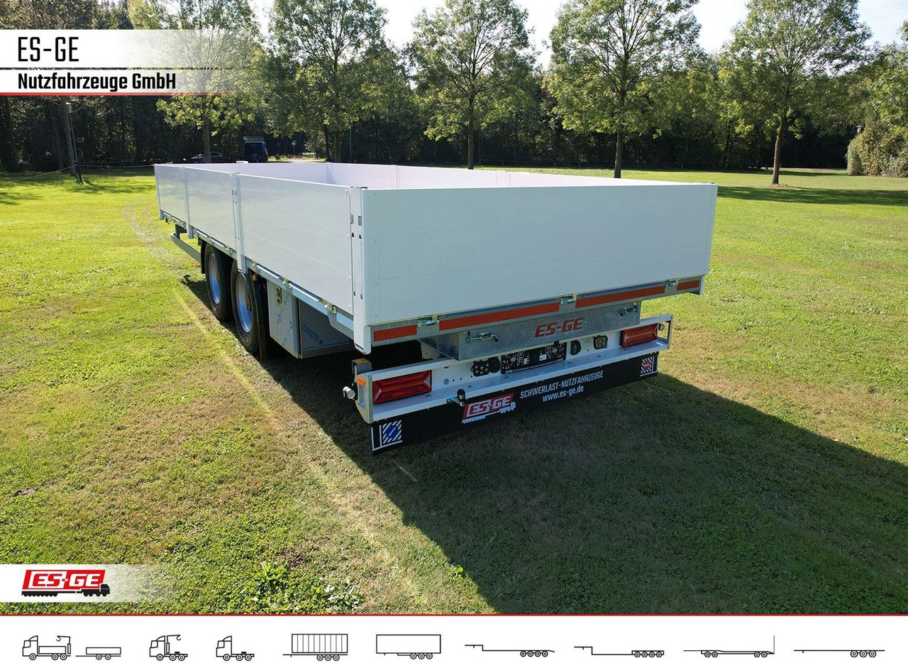 ES-GE Tandem-Anhänger Bordwände, CV, Rungen - Přívěs plato/ Valník: obrázek 2 ES-GE Tandem-Anhänger Bordwände, CV, Rungen - Přívěs plato/ Valník: obrázek 2