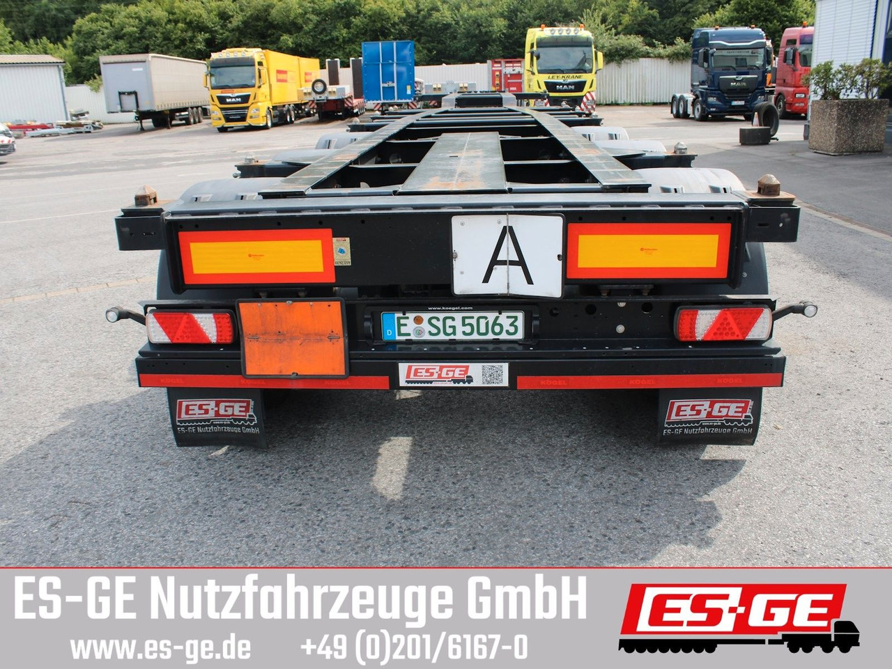 Kögel Port 40 simplex, pneumatischer Heckausschub - Kontejnerovy návěs/ Výměnná nástavba: obrázek 5 Kögel Port 40 simplex, pneumatischer Heckausschub - Kontejnerovy návěs/ Výměnná nástavba: obrázek 5