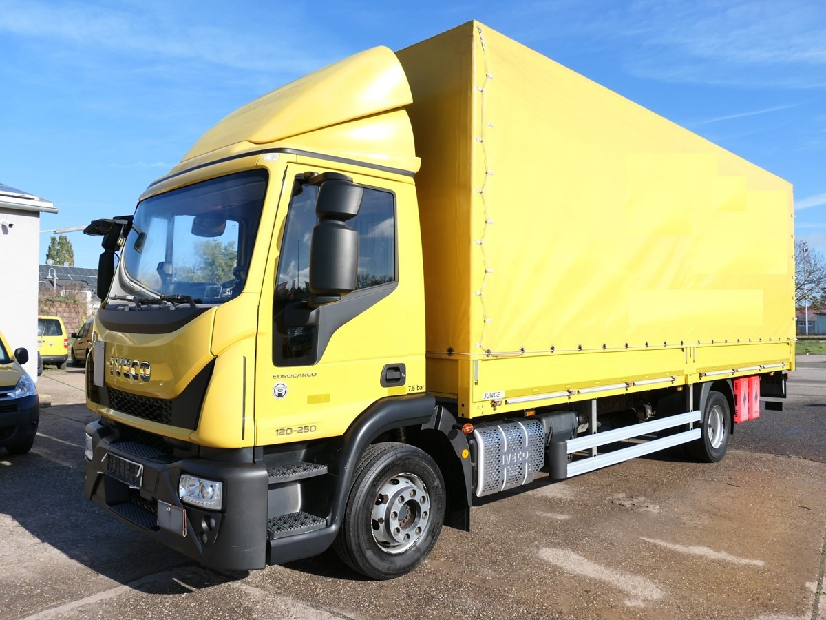 IVECO EuroCargo ML 120 E 25 EURO-6 AHK LBW 3-SITZER Co - Plachtový nákladní auto: obrázek 1 IVECO EuroCargo ML 120 E 25 EURO-6 AHK LBW 3-SITZER Co - Plachtový nákladní auto: obrázek 1