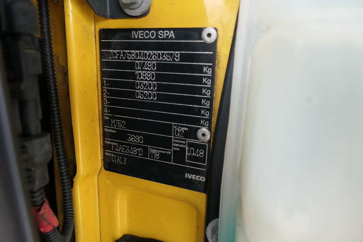 Dodávka skřín IVECO EuroCargo ML 75 E 16 P LBW LUFT EURO-5 Koffer-In: obrázek 15