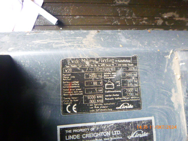 LINDE W20 2022 BATTERY!!! - Elektrický tahač: obrázek 2 LINDE W20 2022 BATTERY!!! - Elektrický tahač: obrázek 2